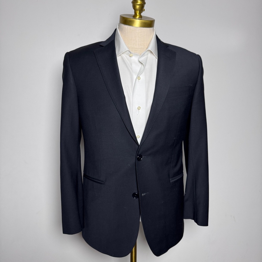 Brooks Brothers Explorer Blazer Mens 38S Navy Blue Solid Regent Fit Two Button